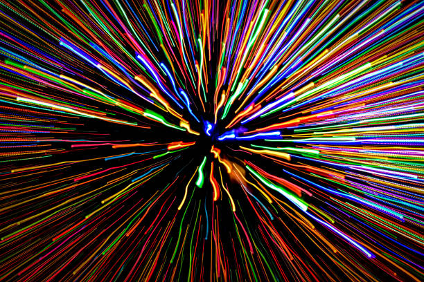 istock Christmas lights zoomed in during exposure to give a hyperspace look 1906767394