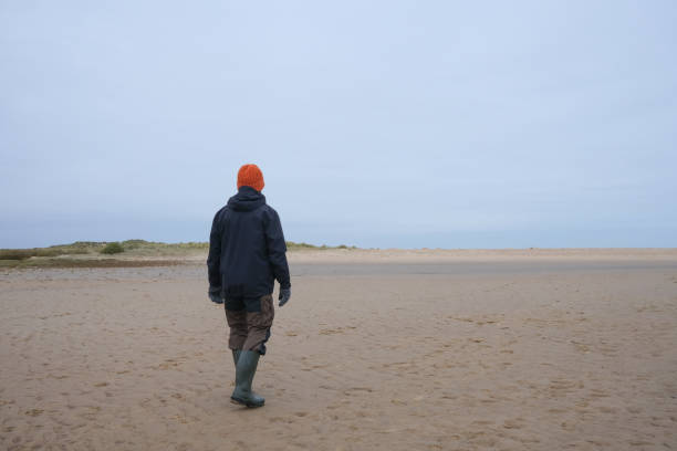 Wide flat beach at Holkham, North Norfolk