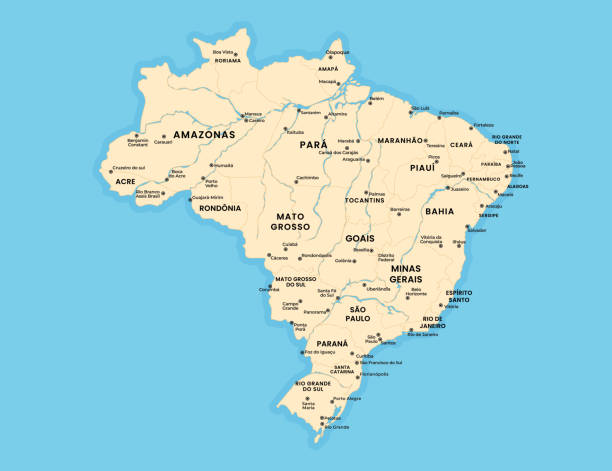 Amazon River Vector Map 220+ Amazon River Map Stock Illustrations, Royalty-Free Vector Graphics ...
