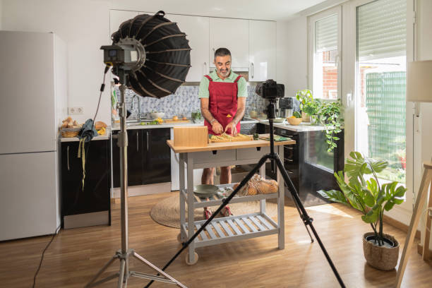 istock adult man influencer recording streaming online cooking classes 1906841760