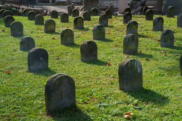 Milan, Italy - October 22, 2023: Cimitero Monumentale, historic cemetery in Milan, Lombardy, Italy