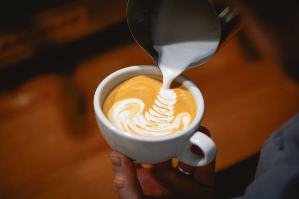 istock Barista make coffee cup latte art 1906941148