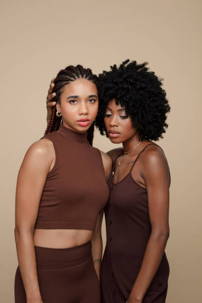 istock Portrait of two beautiful women 1906949672