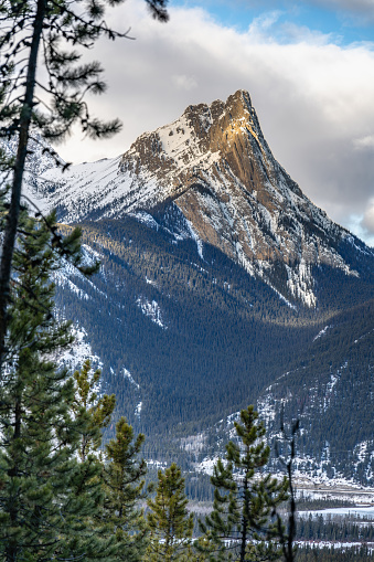 Rocky Mountains summit in Banff National Park