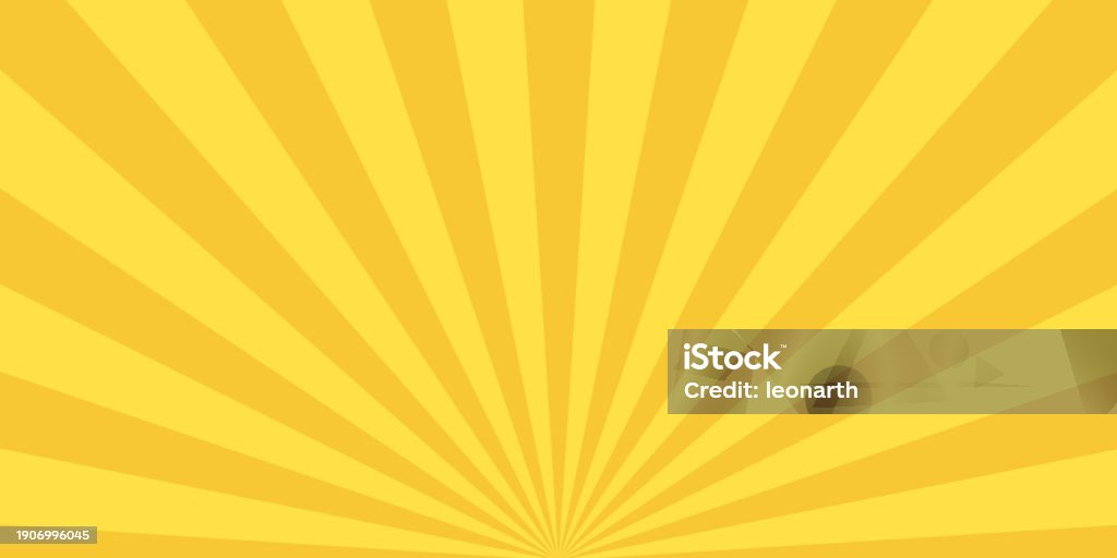 Yellow Line For Sun Rays Sunrise Sunbeam Rays Yellow Lines Background Light Stock Illustration ...