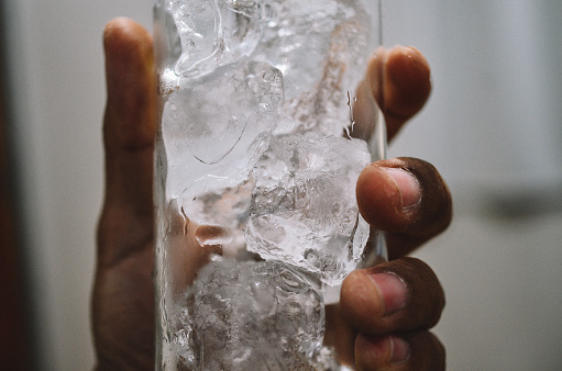 ice cube close up