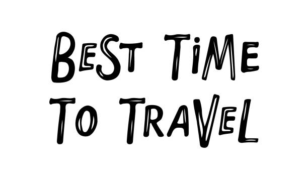 istock Best time to Travel text. Black White sketch isolated. Travel inspirational quotes. Hand drawn typography poster Vector Motivational phrase. Adventure quote. Positive quote about travel and adventure. 1907005583