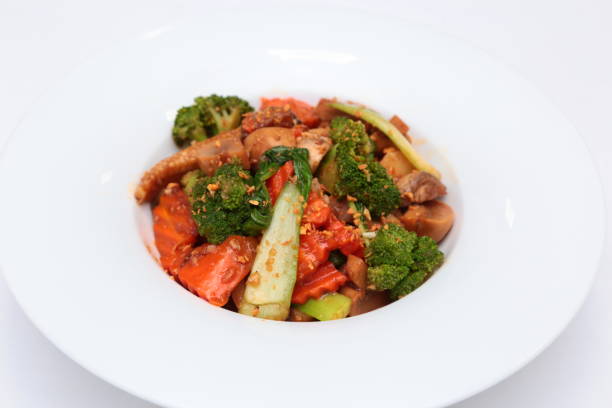 istock Sauteed Mixed Vegetable with Oyster Sauce 1907052541