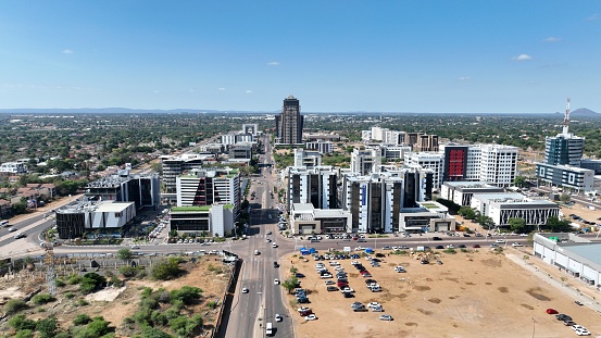 Gaborone Central Business District (CBD)  in Botswana, Africa