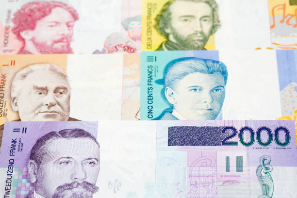 istock Belgian franc a business background 1907160129