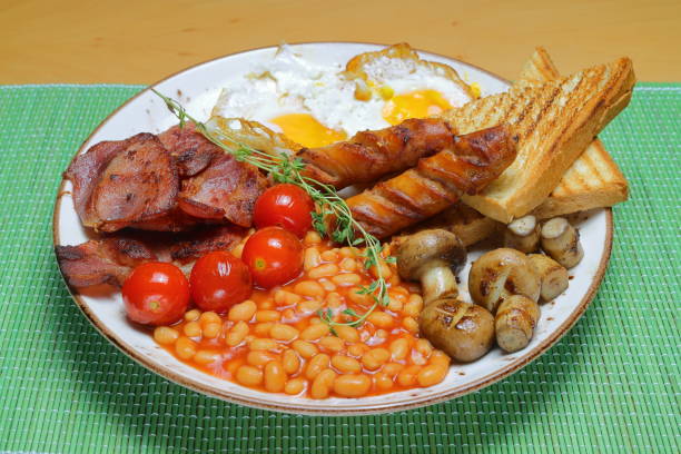 istock English breakfast - toast, egg, bacon and vegetables 1907189599
