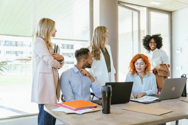 istock Professional business people working in the office. 1907234478