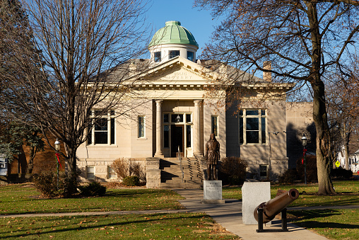 Boston public library and museum on Bunker Hill.