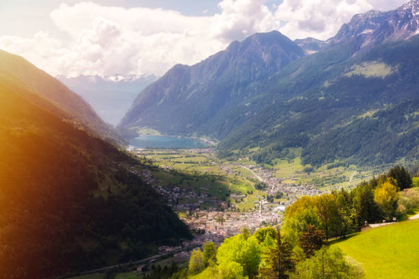 istock Green mountain valley in Swiss alps 1907250672