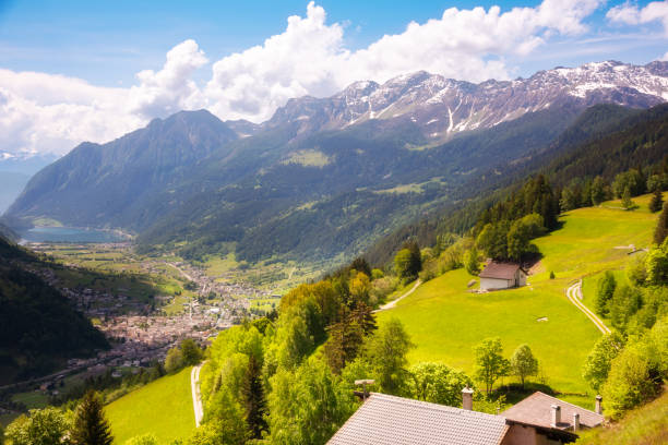 istock Green mountain valley in Swiss alps 1907251183