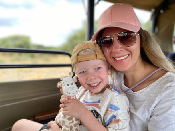 istock A mother is on safari in Namibia with her 4-year-old son 1907316385