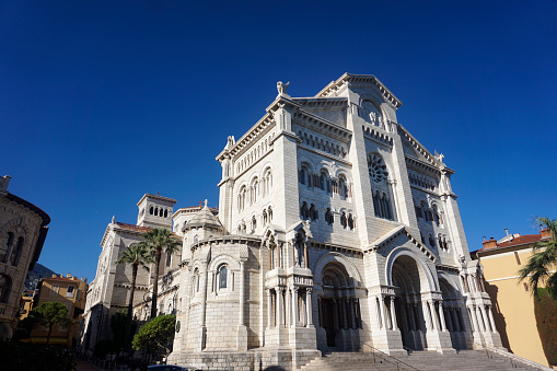 Saint Nicholas Cathedral in old town Monte Carlo in Monaco.