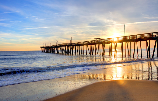 Virginia Beach is a resort city with miles of beaches and hundreds of hotels, motels, and restaurants along its oceanfront