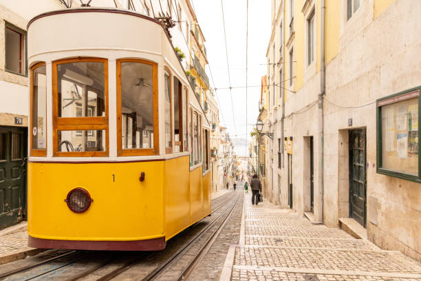 istock The famous yellow tramway in Lisbon 1907433112