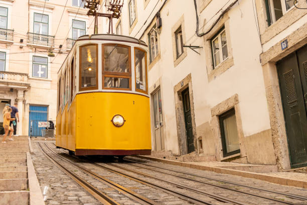 istock The famous yellow tramway in Lisbon 1907449635