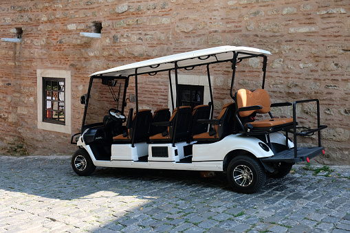 golf cart in the historical center of Istanbul