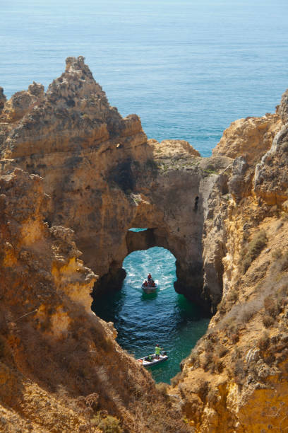 istock Ponta da Piedade cliffs & arches. Travel destination in Europe. 1907464778