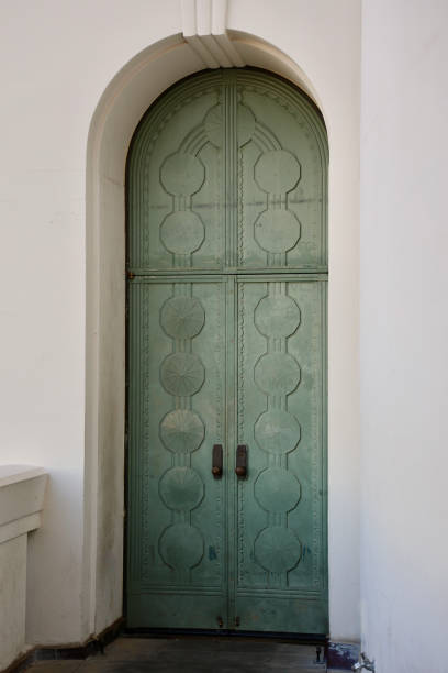 istock Vintage decorative metal doors with deep patina 1907502524