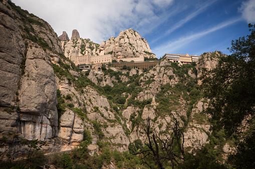 View to Montserrat Monastery, Spain