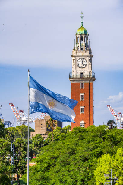 The monumental tower of Buenos Aires