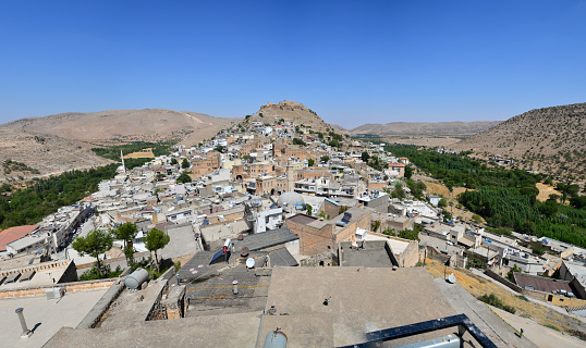 A view from Savur Town in Mardin, Turkey