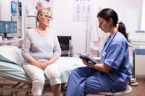 istock Nurse writing prescription on clipboard 1907722572