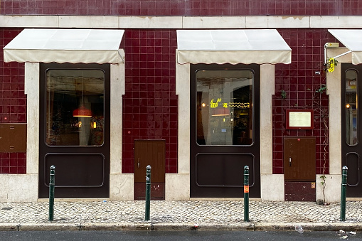 a restaurant in the city center, Lisbon, Portugal, December 12, 2023