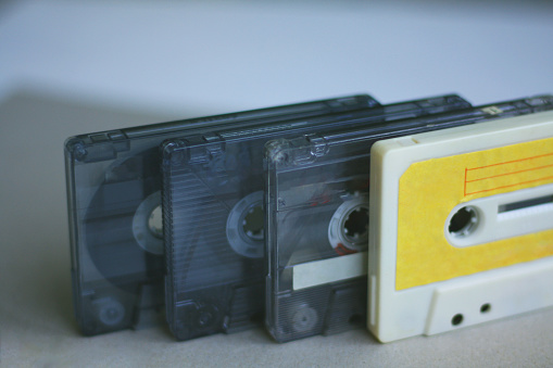 classic new clean cassettes in different colors