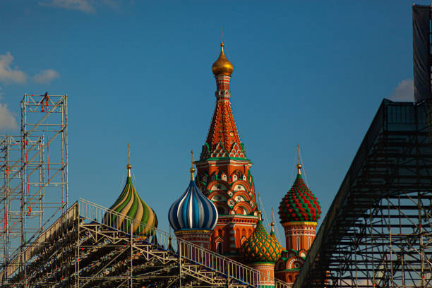 Photo of The Moscow Kremlin. Red Square in Moscow, Russia. Selective focus.