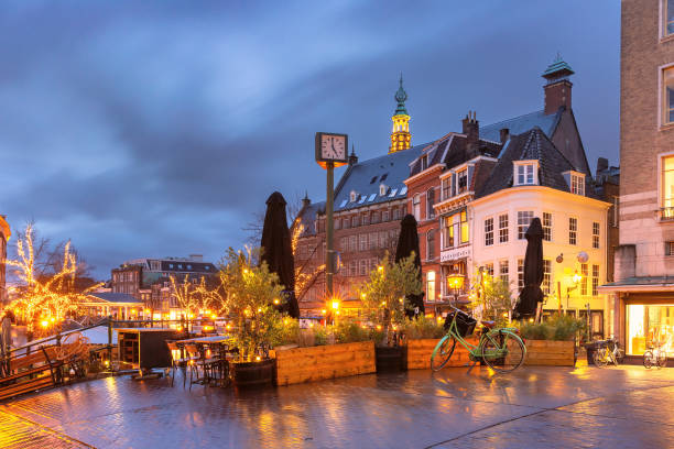 istock Christmas Leiden canal Oude Rijn 1907805743