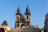 The Beautiful Church of Our Lady before Týn. Praha