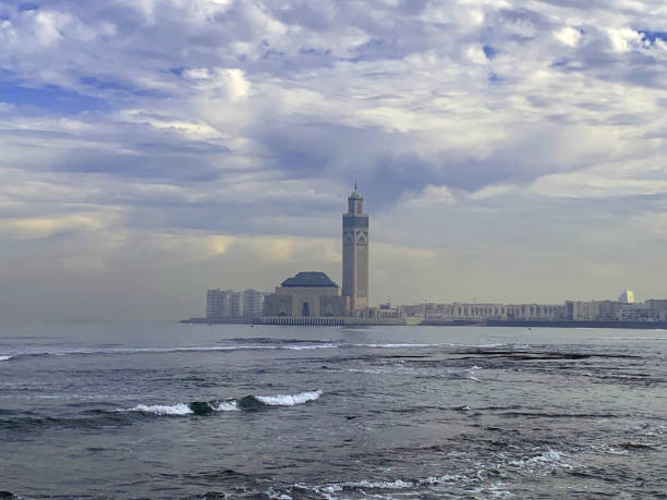 istock Beautiful Hassan II Mosque in Casablanca. The largest mosque in Morocco. 1907831789