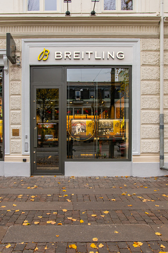 Gothenburg, Sweden - October 28 2023: Exterior of Breitling Boutique Gothenburg.