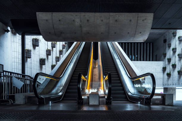 istock Escalator in a nearby building 1907969836