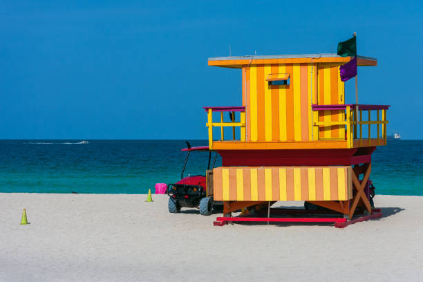 istock Colorful lifeguard post on South Beach Miami 1907993210