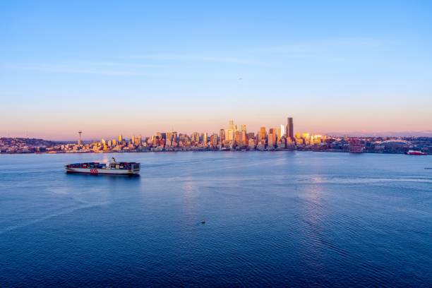 istock The Seattle waterfront skyline at sunset in December 1907994768