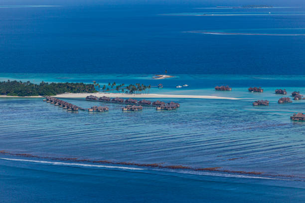 istock Aerial view of Maldives islands 1908002597