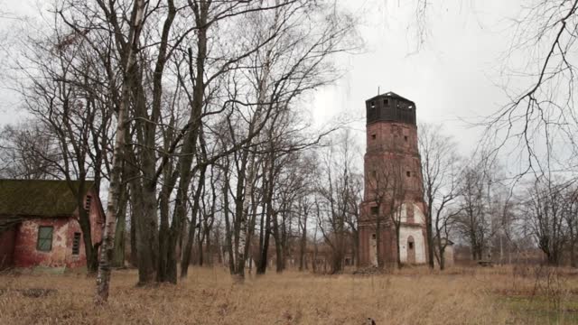 Old Abandoned Brick Tower