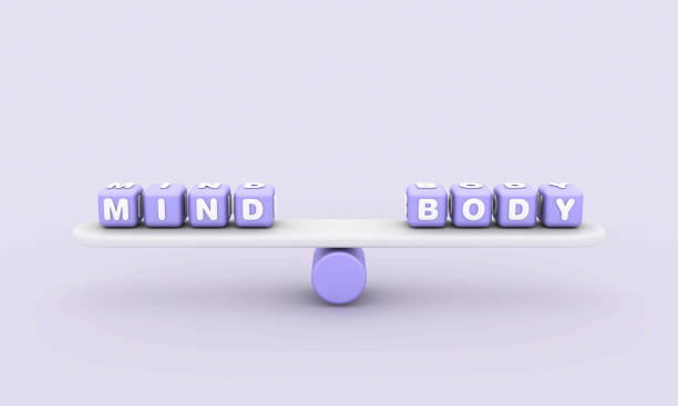 istock Seesaw with MIND BODY Buzzword Cubes 1908046849
