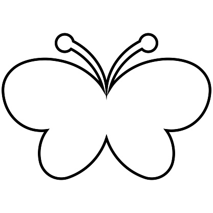 Butterfly icon for web and mobile