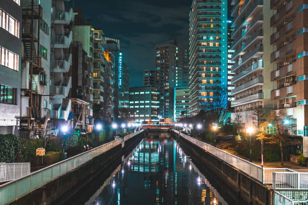 Night scene in Shibaura, Tokyo