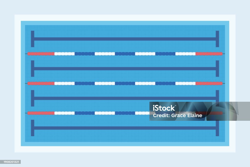 Pool Point Visual Swimming Pool Top View Illustration Stock Illustration - Download Image ...