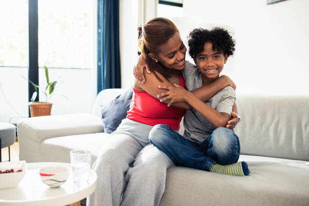 istock Parent enjoys time with the child at home 1908243941