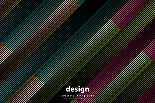 Abstract colorful stripes halftone gradients background. Vector illustration