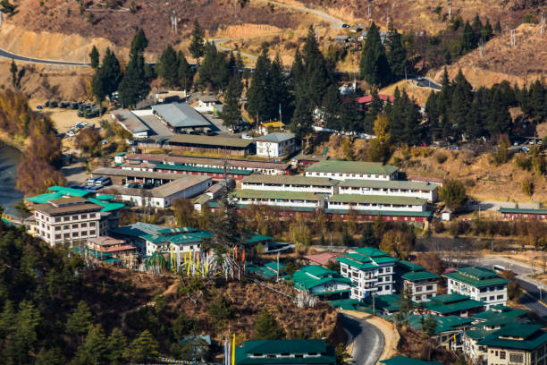 istock Thimphu, Bhutan landscape view during dry winter 1908470824
